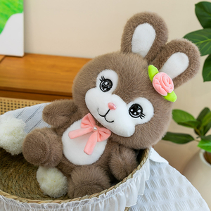 Peluche Coniglio <span class=keywords><strong>Rosa</strong></span> Romantico con Papillon per Anniversario, Regalo di San Valentino e Sorpresa per la Fidanzata ODM&OEM - Product Image 5