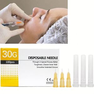 Agujas Desechables de Acero Inoxidable de Grado Médico <span class=keywords><strong>para</strong></span> Microinyecciones de Belleza, 30G-34G, 4MM/6MM/13MM/25MM, Jeringa Afilada <span class=keywords><strong>para</strong></span> Relleno Dérmico - Product Image 3