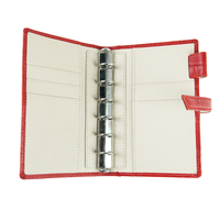 Couverture de carnet A5 en cuir avec logo personnalisé, classeur à 6 anneaux, 100 feuilles, planificateur cadeau