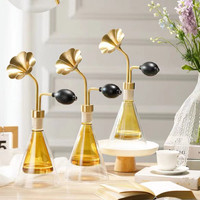 Bouteilles en verre pour parfum, huile essentielle, café, 80 ml, 300 ml, avec pulvérisateur à tête florale estampé à chaud, marque WANJING