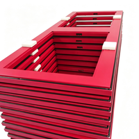 Porte de sortie en verre GMP haute sécurité pour intérieur, à ouverture manuelle, design moderne, avec barre anti-panique et serrure d'urgence pour hôpitaux et laboratoires