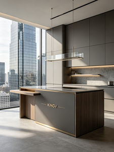 Meubles de cuisine KINGV, armoires de luxe parfaites <span class=keywords><strong>pour</strong></span> les plafonds hauts, appartements, hôtels, aménagements de cuisine - Product Image 3