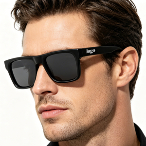 Gafas de <span class=keywords><strong>Sol</strong></span> Retro Cuadradas con Logotipo Personalizado y Charm, Gafas de <span class=keywords><strong>Sol</strong></span> Polarizadas de Acetato Personalizadas con Logotipo 2026 para Hombre - Product Image 1