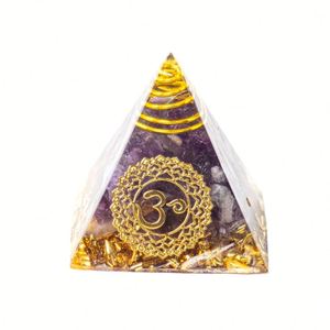Chakra Crystal Resin Pyramid Model-Artistic 3cm Stylish <b>Ornament</b> for Home and Office Decor - Product Image 5
