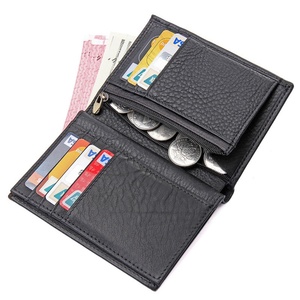 Wholesale New Arrival Genuine Lichee Leather Business <b>Card</b> <b>Holder</b> Casual Men <b>Card</b> <b>Holder</b> <b>Wallet</b> - Product Image 1