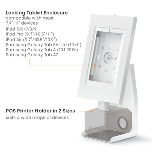 Support de <span class=keywords><strong>tablette</strong></span> d'imprimante MPOS réglable <span class=keywords><strong>pour</strong></span> écran tactile inclinable et rotatif, antivol, <span class=keywords><strong>pour</strong></span> tablettes de 7,9 à 11 pouces - Product Image 3