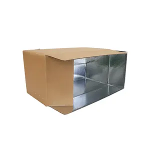 Tái chế tùy chỉnh sóng cách nhiệt hộp giấy vận chuyển hộp cho thực phẩm đông lạnh