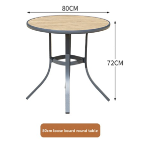 Plastic Wood Round Table 2