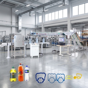 Applicateur de poignées pour bouteilles de boissons en plastique de 5 et 10 <span class=keywords><strong>litres</strong></span>, entièrement automatique, avec poignée araignée, nouveau design - Product Image 1