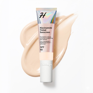 Private Label Hydrating SPF40 Niacinamide Glow Light Coverage Tinted Serum Liquid Foundation BB Cream <strong>Sunscreen</strong> - Product Image 1