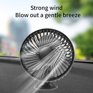 Ventilateur de refroidissement de voiture USB électrique 5V portable avec fonction automatique à 3 vitesses, faible bruit, en plastique, ventilateur de voiture portable - Product Image 5