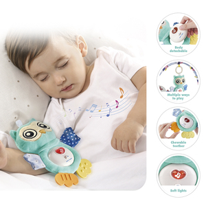 Poupée douce pour bébé, son et lumière, Animal, électrique, Musical, confortable, bébé hibou, jouet de sommeil pour nouveau-né - Product Image 3