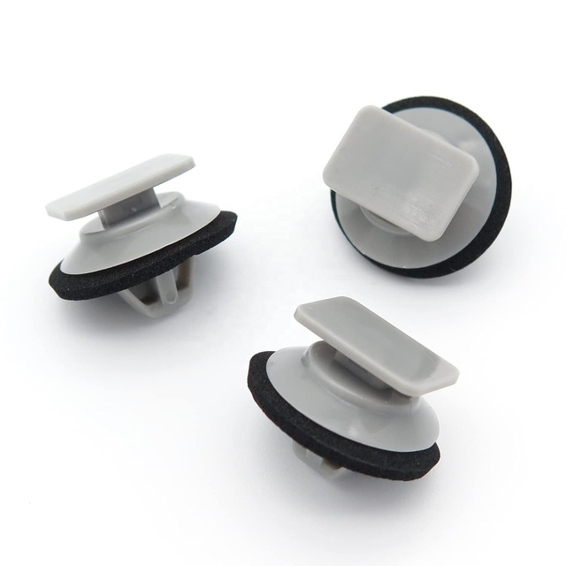 Fasteners Grey Plastic Side Body Moulding Strip Trim Door Panel Clips 10pcs