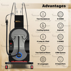 Máquina de Depilación Láser de Alejandrita de Doble Onda, Láser Nd:YAG de Pulso Largo de 755nm y 1064nm, Enfriamiento, Depilación Indolora, Equipo de Belleza - Product Image 6