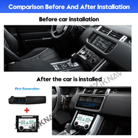 Android11 araba GPS navigasyon için Land Rover Range Rover Sport L494 AC dokunmadan ekran paneli ile 12.3 inç DVD multimedya oynatıcı