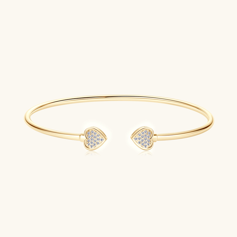 moissanite stacking bangle