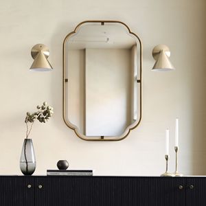 Customized Floating Metal Iron <strong>Frame</strong> Modern Wall <strong>Mirror</strong> Durable <strong>Decorative</strong> Art for Home Use - Product Image 1