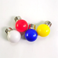 Ampoules LED de couleur Noël anniversaire fête de mariage décoration de vacances g45 rouge jaune bleu coloré veilleuse ampoule 1w 2w e27 b22