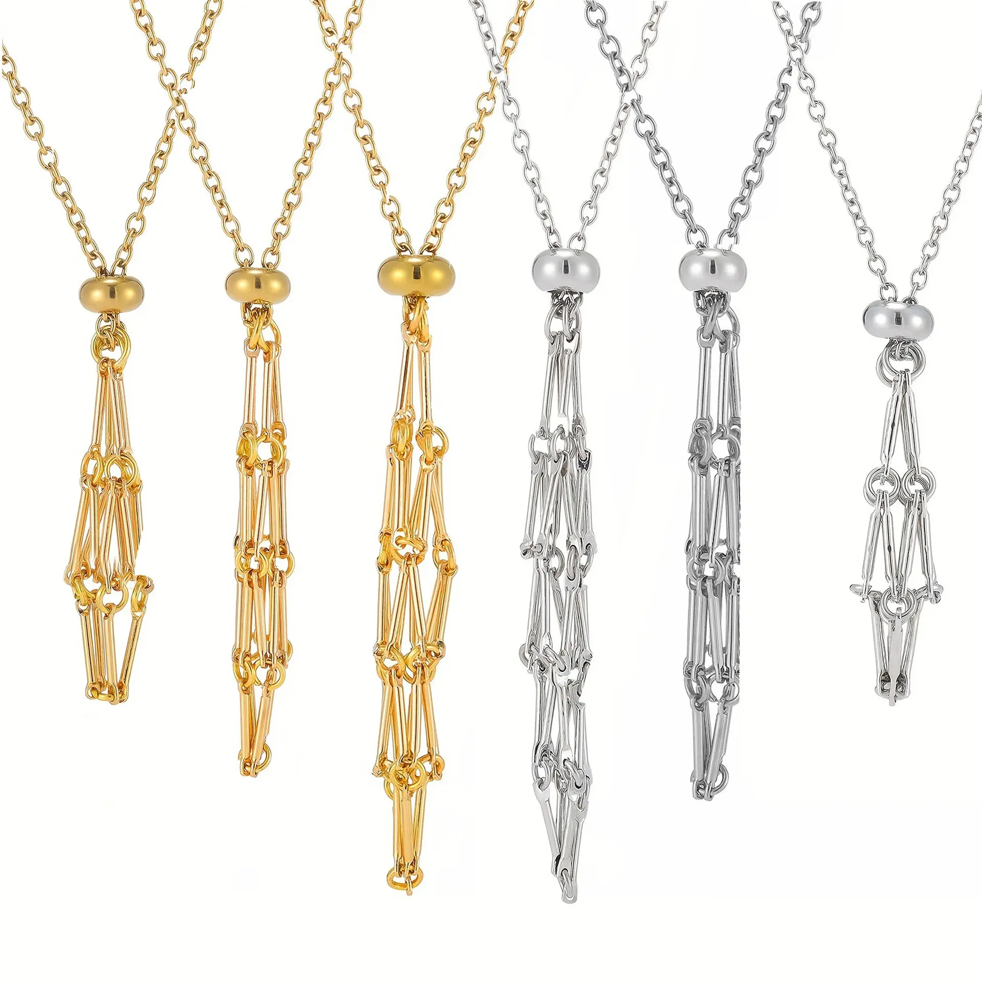 Porte-collier en cristal fait main en acier inoxydable réglable en cristal naturel Cage porte-collier collier pendentif en pierres de guérison