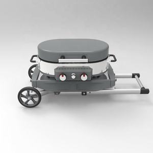 <span class=keywords><strong>Barbecue</strong></span>, chariot de Camping Portable pliable, Grill électronique à <span class=keywords><strong>gaz</strong></span>, avec chariot, pour l'extérieur, pouces - Product Image 6