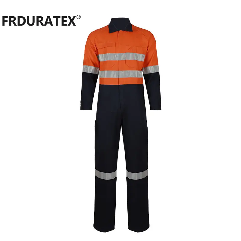 FRDURATEX Custom Australien Kohle bergwerk blau tragen feuerfesten Arbeits anzug rauen Kessel anzug allgemeine Arbeits kleidung
