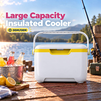 Refroidisseur alimentaire portable avec noyau en EPS haute densité et fermeture hermétique pour le stockage de boissons et d'épicerie, fabricant de logos personnalisés