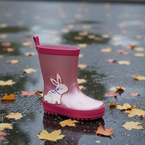 Vente en gros de mode OEM, cuissardes pour enfants, bottes de pluie imperméables midi unisexe bon marché - Product Image 6
