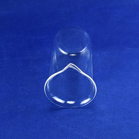 Gobelet/Verre en quartz fondu SiO2 de pureté 99,99 %, résistant à la chaleur, transparent, pour usage en laboratoire et semi-conducteurs, tailles personnalisées, 1100°C, thermique