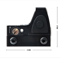 Lunette de visée optique mini-réflexe à point rouge en aluminium haute performance, OEM d'usine, avec lentilles entièrement multicouches