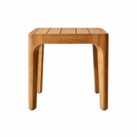 Chaise longue d'extérieur en teck massif réglable pour piscine, mobilier de terrasse pour hôtel et complexe hôtelier