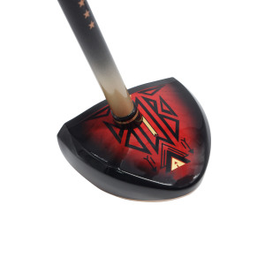 Putter de golf personnalisé avec logo, en bois d'érable pour droitier, avec manche en graphite, tête en aluminium et sac - Product Image 2