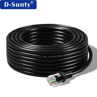 Cable de Red Ethernet Cat5e UTP al por Mayor, 24AWG, 4 Pares, Cobre Puro, Negro, Redondo, de Alta Velocidad para Redes Interiores