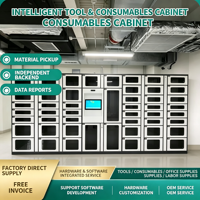 Gabinete de Gestión de Materiales Inteligente, Armario de Autoservicio, Construcción Metálica Resistente a la Oxidación, para Oficina, Herramientas y Suministros