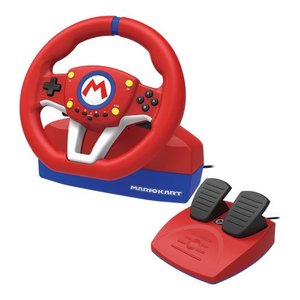 Volant simulateur de course SWITCH Mario Kart Racing Wheel Pro Mini Rouge et Bleu NSW 204U - Product Image 4