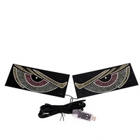 Lumière décorative transfrontalière dynamique à effet œil de démon, améliorée, pour vitre arrière de camion, avec écran LED D001 OLIVER