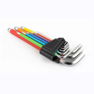 45 cái cơ khí chuyên nghiệp thêm cánh tay dài cờ lê Allen Key Hex Bộ Torx bit Sao cấp công nghiệp hệ thống đo lường số liệu - Product Image 3