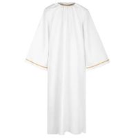Robe de chœur d'église à manches longues, robe blanche d'ange