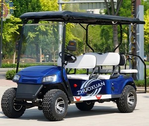 Carrito de Golf Todoterreno de 6 Plazas, Resistente, con Camuflaje, Vehículo Eléctrico de Transporte para Visitantes, para Uso en Aeropuertos, Estaciones y Clubes - Product Image 4