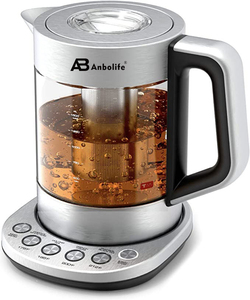 Anbolife Multi-functional Luxury <b>Kettle</b> Health Pot Digital <b>Temperature</b> <b>Control</b> Base Rose Gold Tea Maker OEM ODM Factory Glass Ma - Product Image 1