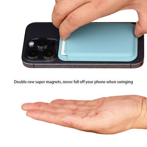 Porta carte magneti NAPPA Premium ricarica Wireless impermeabile con magnete RFID frigo portafoglio in pelle per <span class=keywords><strong>iPhone</strong></span> - Product Image 4