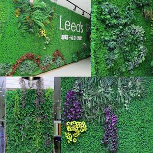 แผ่นหญ้าเทียม พลาสติกตกแต่งผนังสีเขียว ขนาด 30 ซม.-100 ซม. ใช้ได้ทั้งภายในและภายนอกอาคาร - Product Image 2