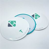PVC flexible personnalisé 10mm anti métal grande étiquette NFC 424 ADN
