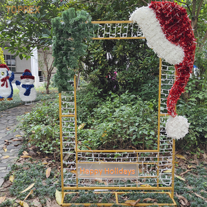 Certification européenne Cadre photo LED extérieur <span class=keywords><strong>géant</strong></span> 3D en PVC de 1,9 m pour les décorations de Noël, du Nouvel An et des fêtes dans les rues commerçantes - Product Image 4