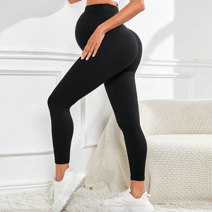 Pantalones de Yoga Antibacterianos para Mujeres Embarazadas, Pantalones Deportivos de Maternidad, <span class=keywords><strong>Leggings</strong></span> de Alta Calidad - Product Image 4