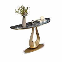 Console ultra-étroite en pierre microcristalline naturelle, style moderne et minimaliste, nouvelle collection, luxe léger, mobile, pour entrée