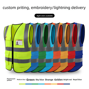 Gilet di Sicurezza Riflettente Traspirante con Design a Rete, Ideale per Lavori Edili e Notturni - Product Image 6