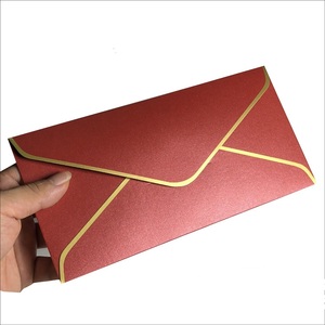 Dl Tùy Chỉnh Kích Thước Bao Bì Thẻ Phong Bì Ưa Thích Màu Hồng Ngọc Trai Giấy Phong Bì Với Lá Vàng In Ấn Cho Thiệp Chúc Mừng Thẻ Bao Bì - Product Image 2