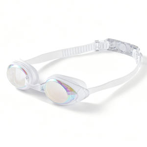 משקפי שחייה מקצועיים YL32 עם פטנט, ראייה HD, הגנה מפני אדים, הגנה מפני קרינת UV, 3 גשרים לאף, אטימה מפני דליפות מסיליקון, לתחרויות - Product Image 2