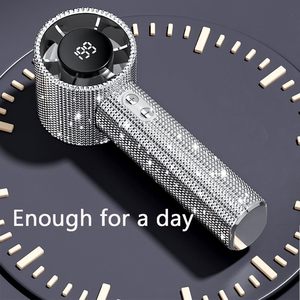 New Factory Wholesale High-Speed USB Rechargeable Handheld Lash Fan Air <b>Blower</b> Bling Fan - Product Image 5