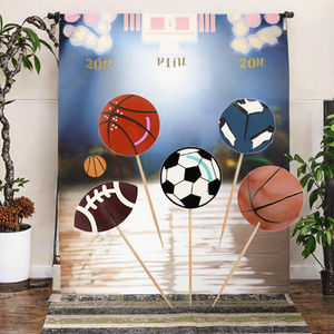 Artículos para Fiestas de Cumpleaños Infantiles, 20 Piezas, Decoración de Papel para Cupcakes con Temática Deportiva de Fútbol, Béisbol y Baloncesto - Product Image 3
